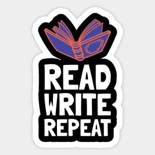 read write repeat Sticker